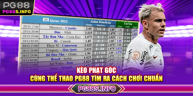 Kèo Phạt Góc - Cùng Thể Thao PG88 Tìm Ra Cách Chơi Chuẩn 