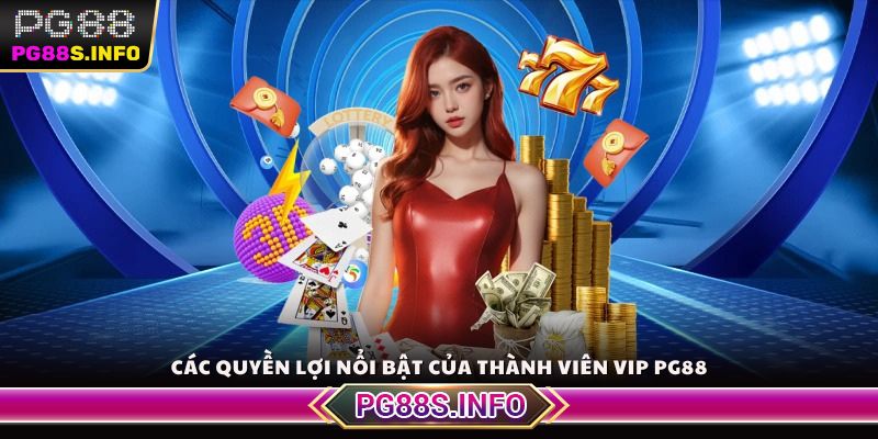 Các quyền lợi nổi bật của thành viên VIP PG88