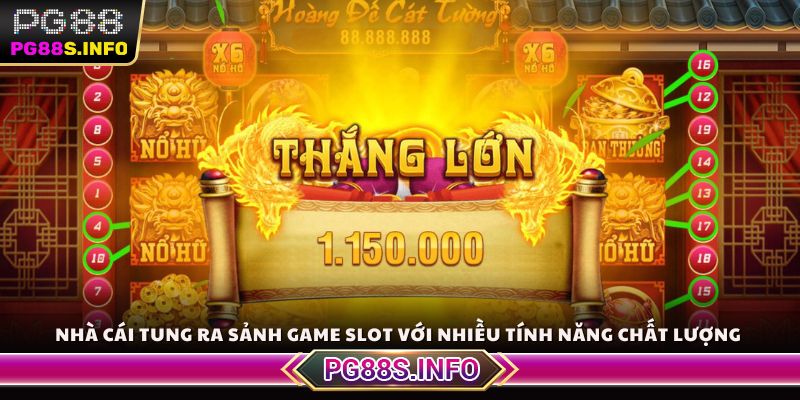 Nhà cái tung ra sảnh game Slot với nhiều tính năng chất lượng